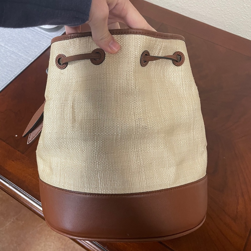 Hunting Season Drawstring in Woven Platano Cognac - Picture 8 of 16